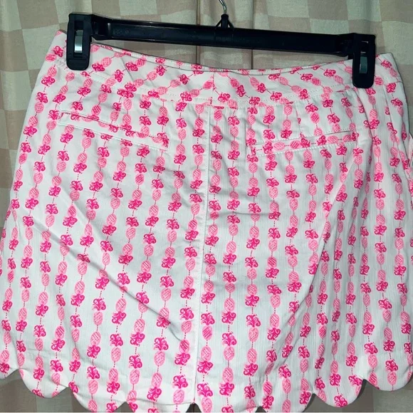 Lilly Pulitzer Colette Skort Pink Topaz Pineapple - Picture 7 of 12